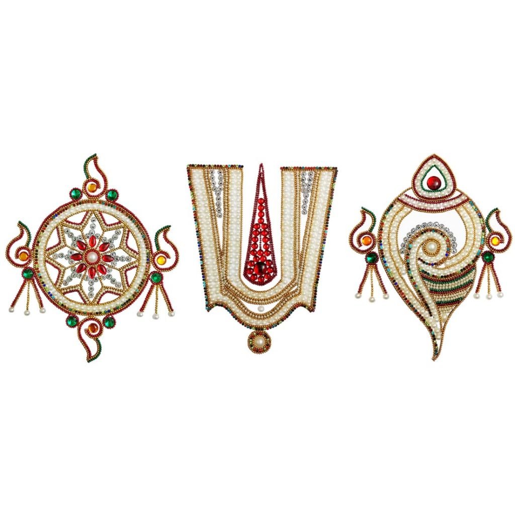 Shri Tirupati Balaji Shankha Chakra Tilak Aabhaas Design And Craft