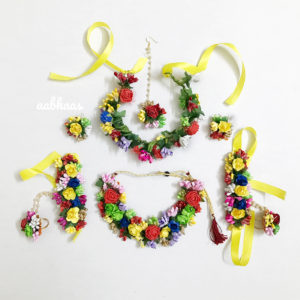 artificial flower jewellery set