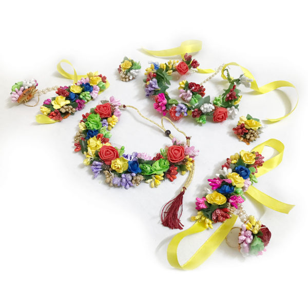 artificial flower jewellery set