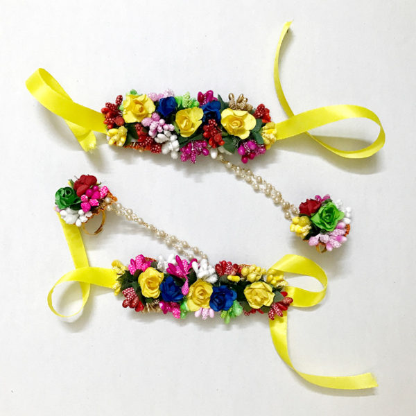 artificial flower jewellery set