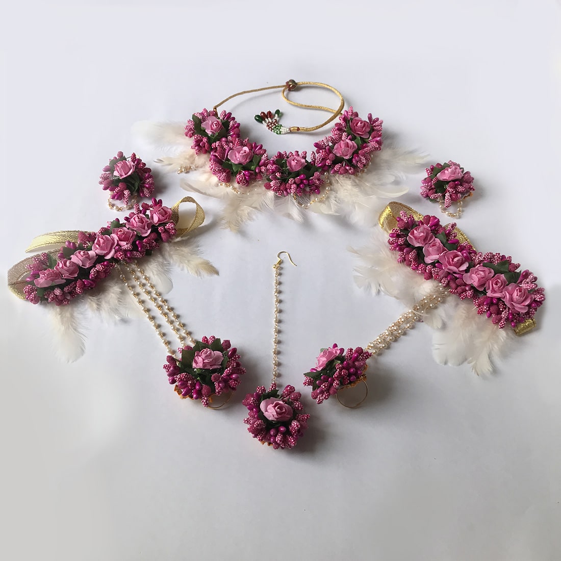 Aabhaas Mini Flower Jewellery Set 02 – aabhaas design and craft